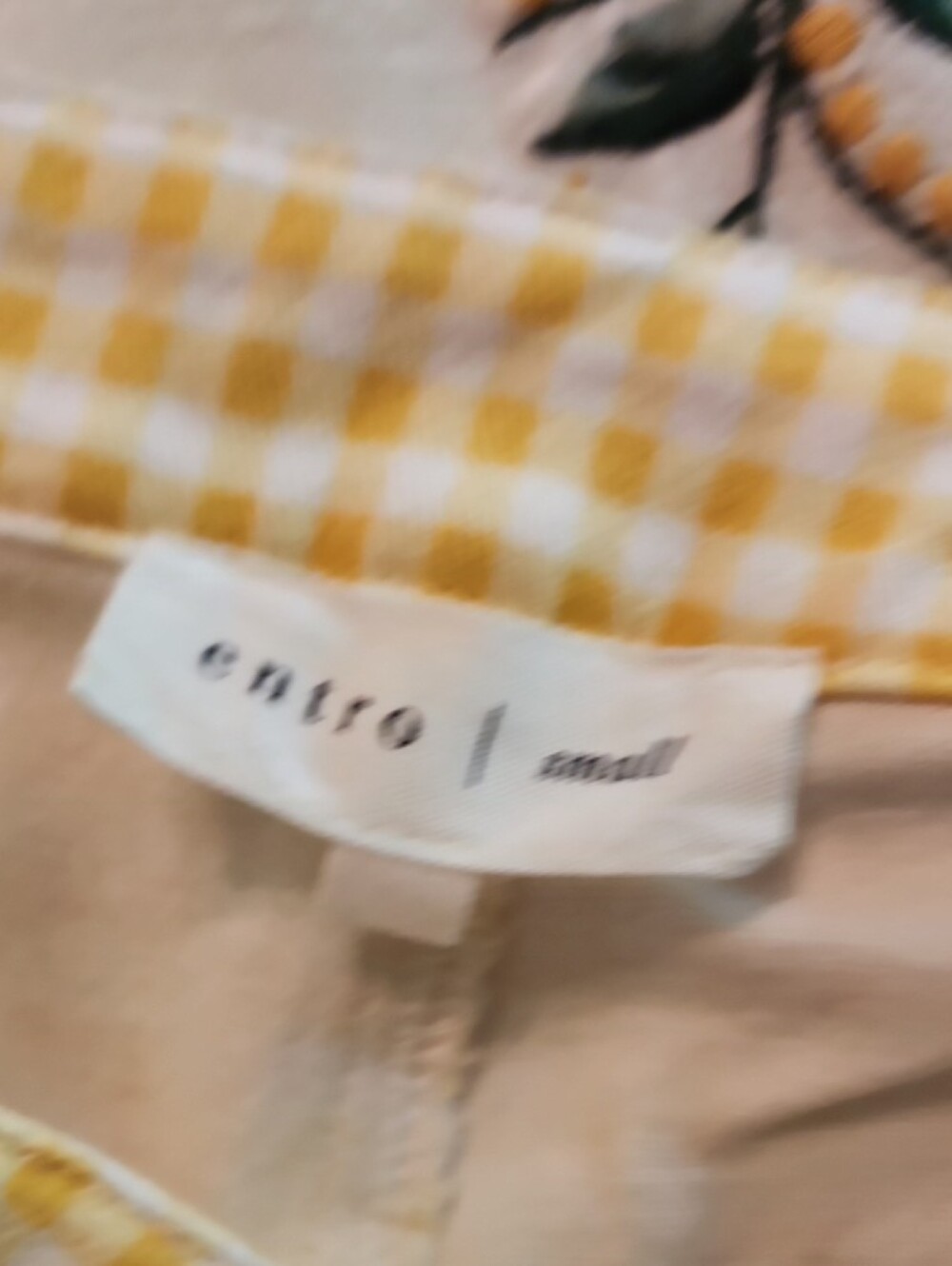 Yellow Gingham Wide-Leg Womens Pants - Picture 4 of 6
